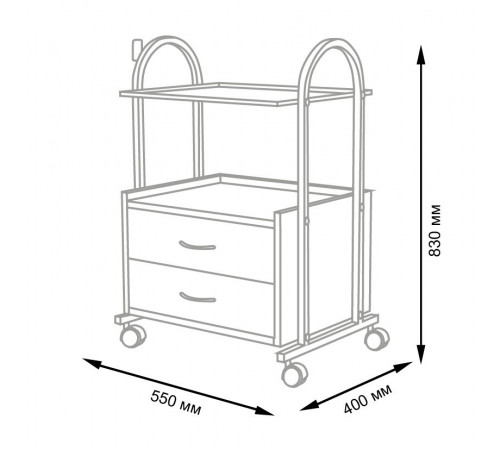 Косметологическая тележка МД-105