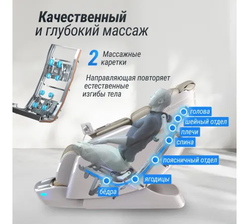 Массажное кресло UNIX Med Aura White