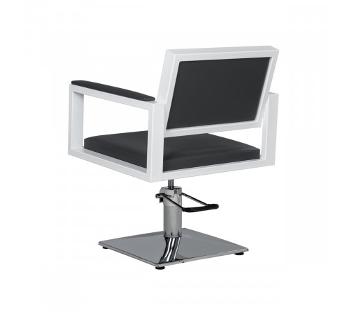 Парикмахерское кресло Дуглас на белом каркасе