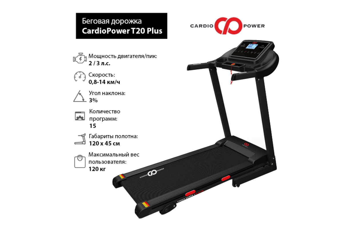 Беговая дорожка cardiopower t30