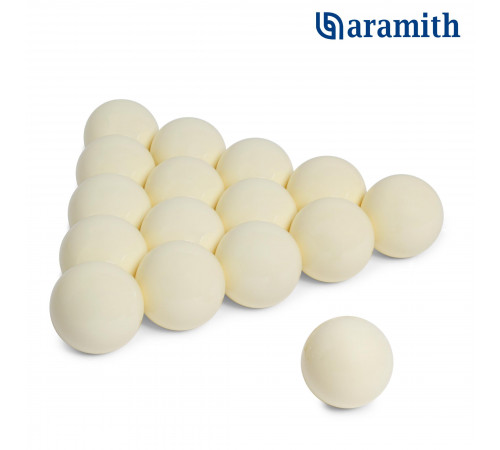 Шары Aramith Premier Pyramid без номеров Ø68 мм Белый биток