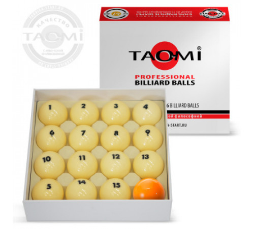 Шары TAO-MI PROFESSIONAL 67 мм Желтый биток