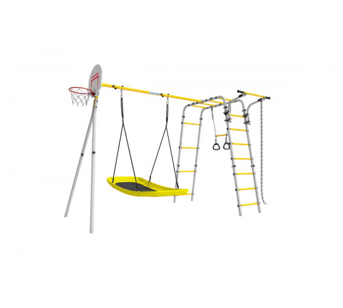 Детский спортивный комплекс для дачи ROMANA Акробат - 2 (желтый/серый)