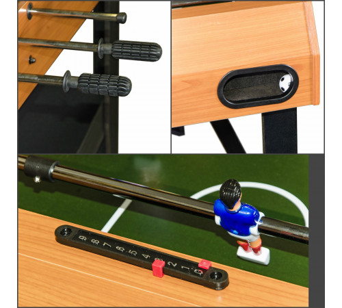 Настольный футбол (кикер) «Express» (121x61x78.1 см, орех)