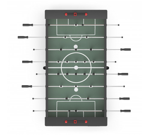 Игровой стол UNIX Line Футбол - Кикер (140х74 cм) Black
