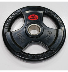 Диск треххватовый черный 10 кг, 51 мм