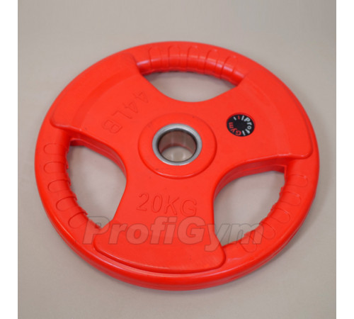 Диск треххватовый цветной 20 кг, 51 мм