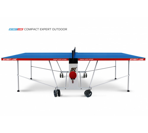 Всепогодный складной теннисный стол Compact Expert Outdoor 6 blue для улицы и помещений
