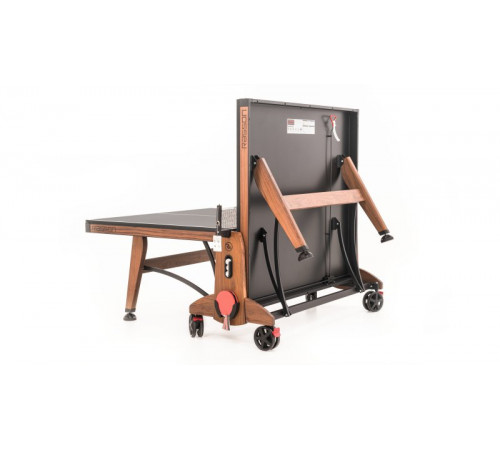 Теннисный стол складной для помещений "RASSON PREMIUM T03 Indoor" (274 х 152,5 х 76 см, натуральный орех) с сеткой