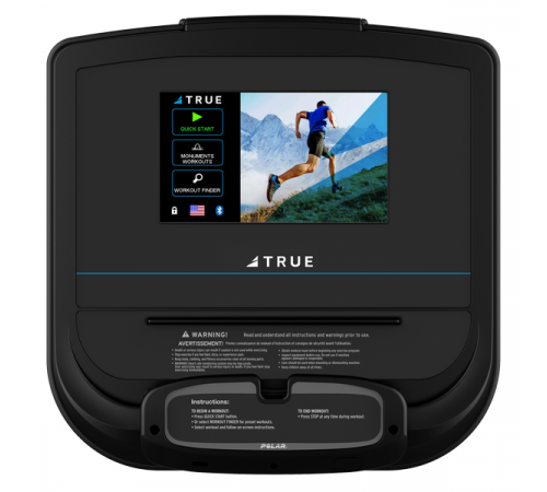 Велотренажер горизонтальный TRUE RC400 с консолью Envision 9
