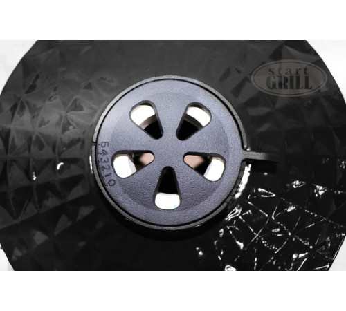 Керамический гриль-барбекю 24 дюйма (черный) (61 см)