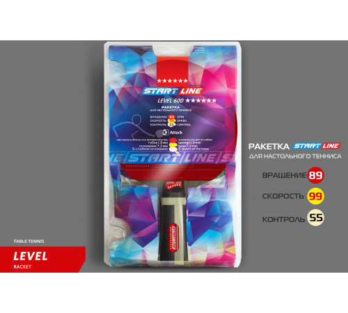 Теннисная ракетка Start line Level 600 New (коническая) 12704